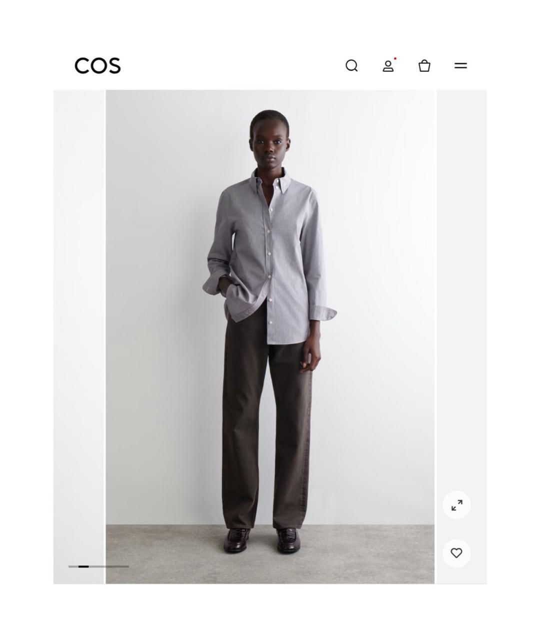 COS Мульти хлопковая рубашка, фото 2