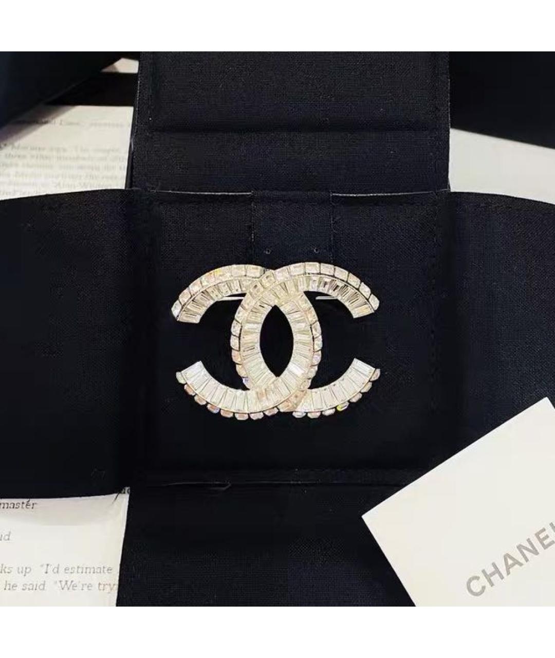 CHANEL Серебряная металлическая булавка / брошь, фото 3