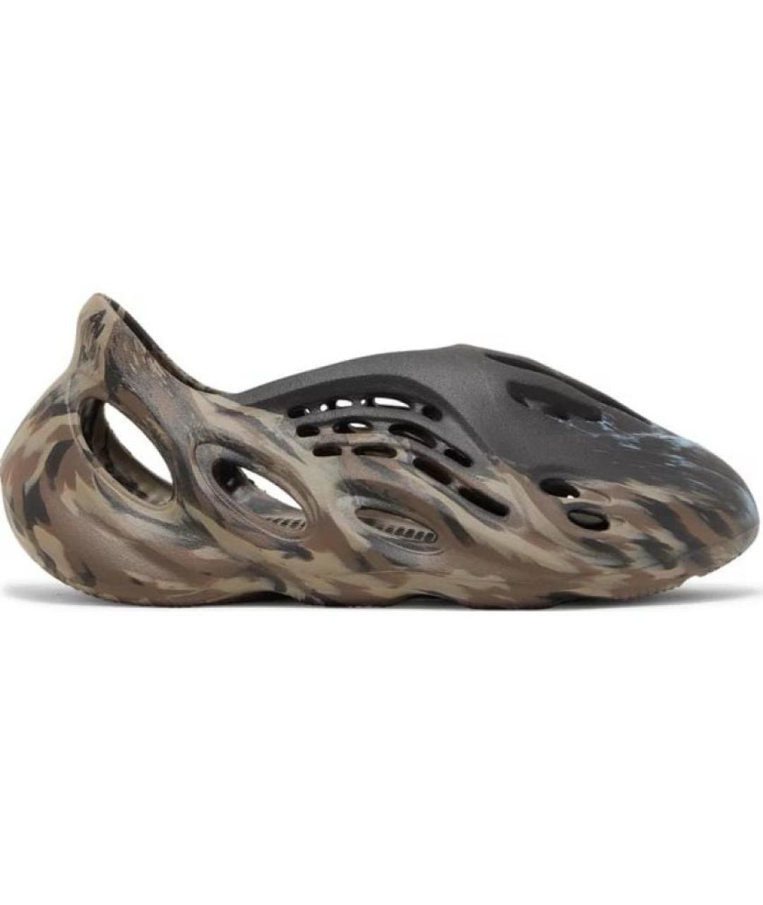 ADIDAS YEEZY Хаки резиновые шлепанцы, фото 1