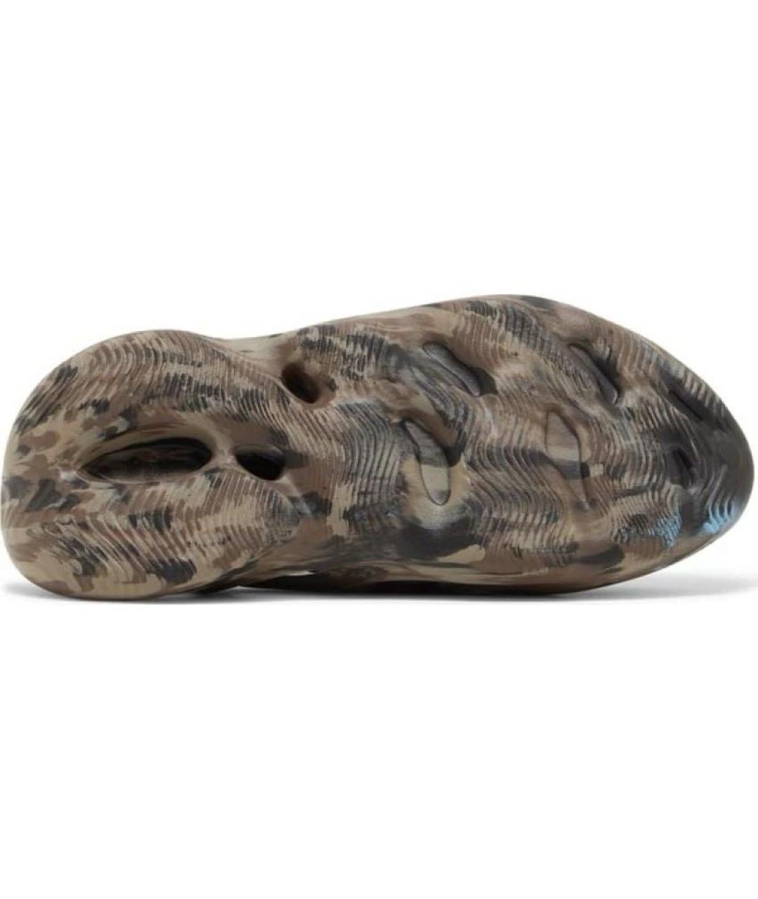 ADIDAS YEEZY Хаки резиновые шлепанцы, фото 4