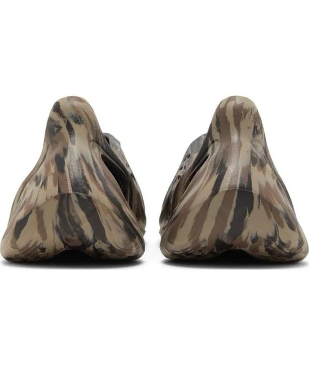 ADIDAS YEEZY Хаки резиновые шлепанцы, фото 5