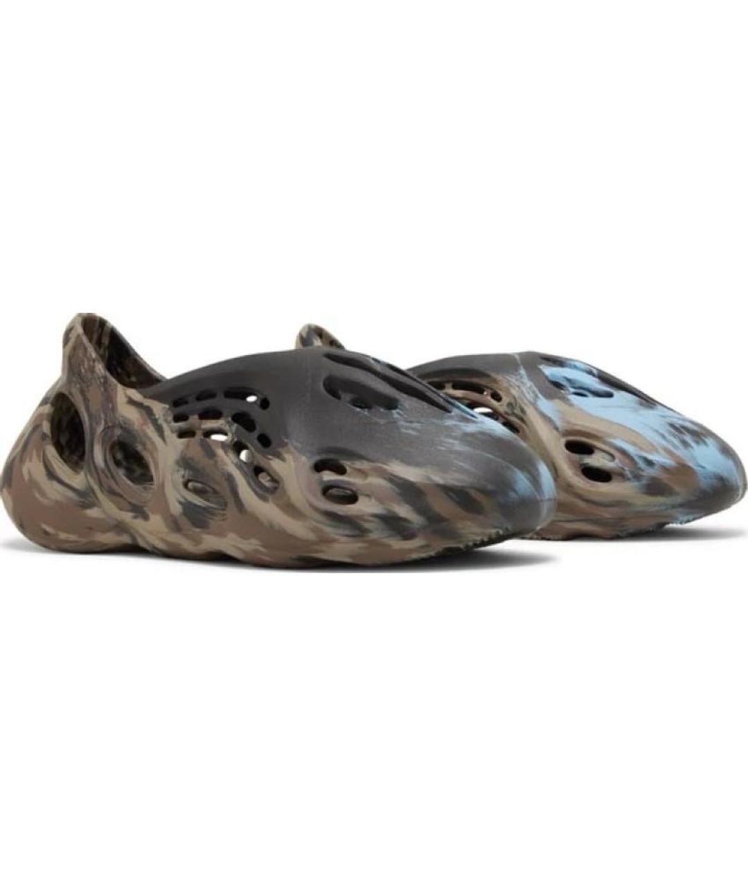 ADIDAS YEEZY Хаки резиновые шлепанцы, фото 3