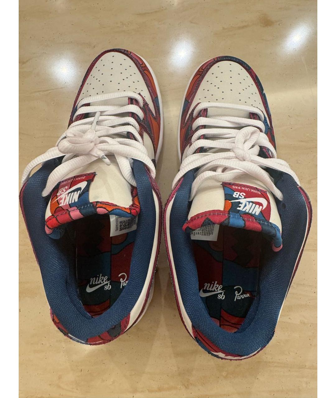 NIKE Белые кожаные низкие кроссовки / кеды, фото 3