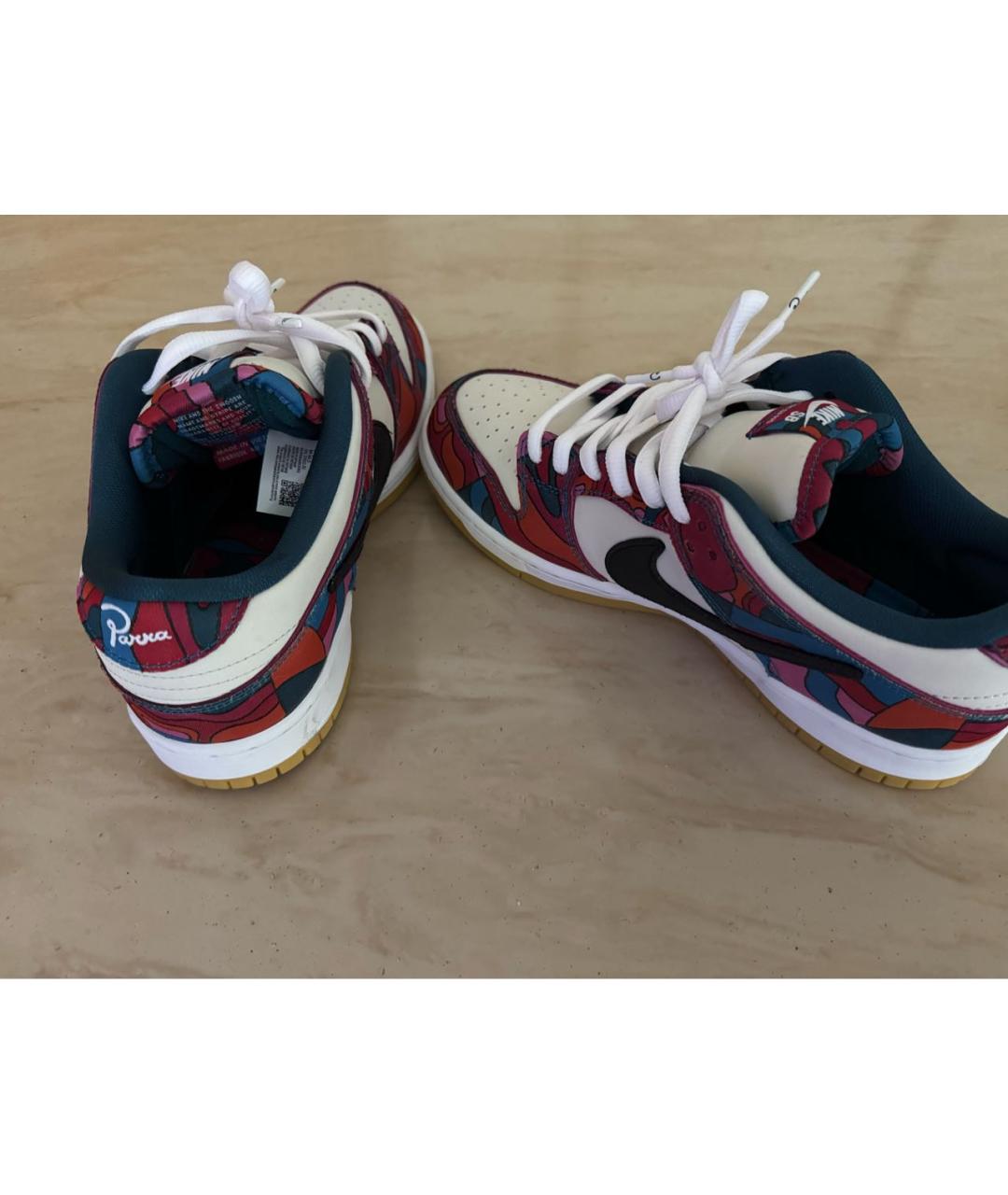 NIKE Белые кожаные низкие кроссовки / кеды, фото 4