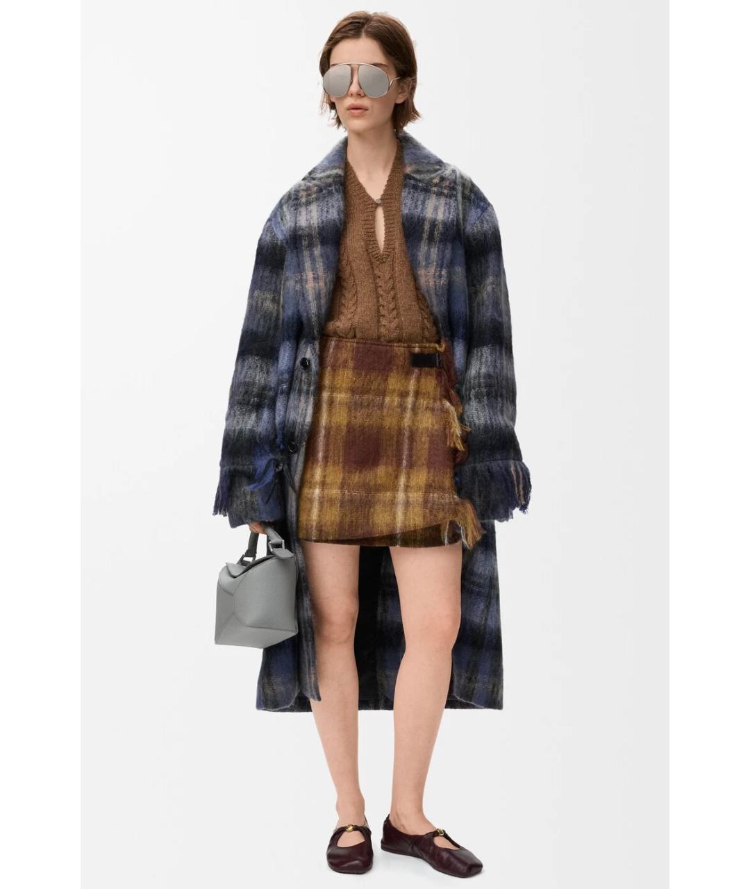 LOEWE Мульти шерстяное пальто, фото 3