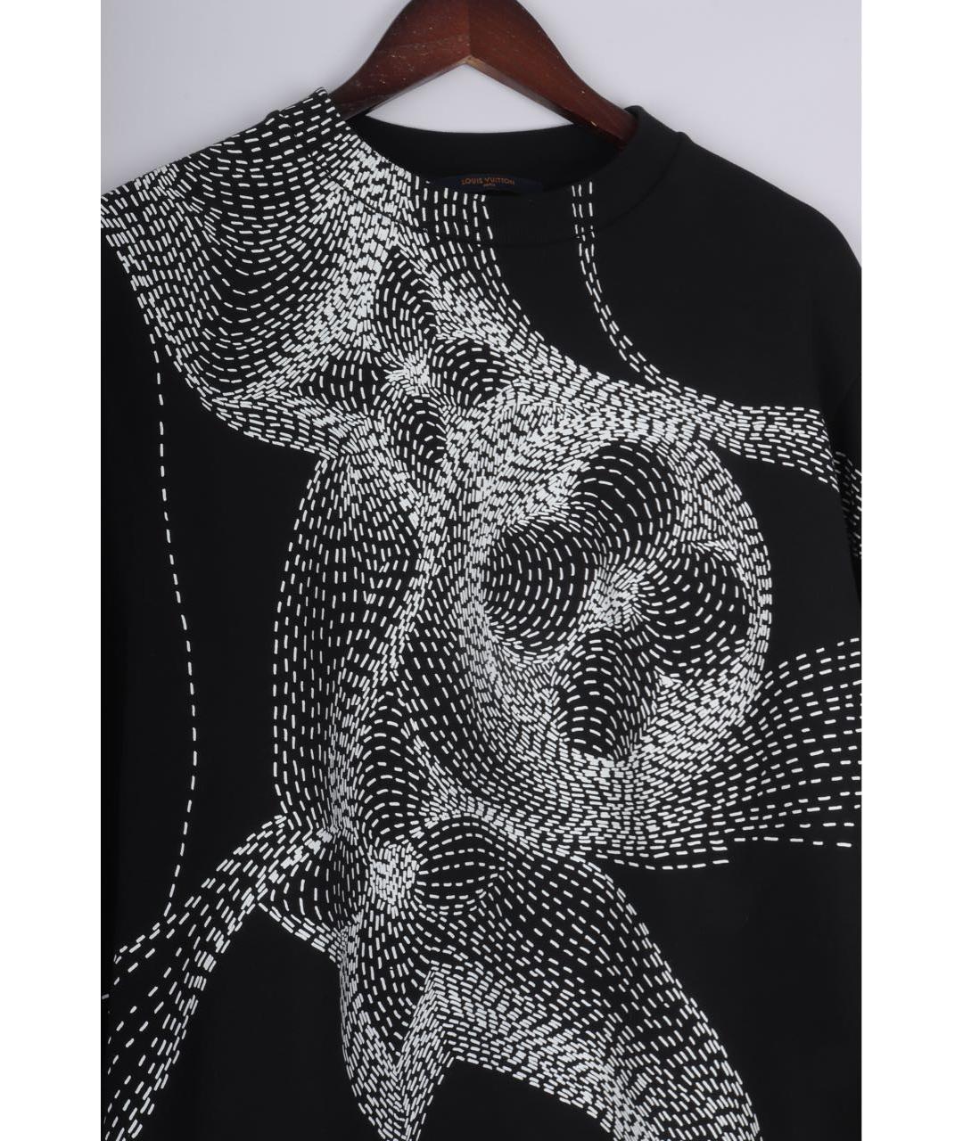LOUIS VUITTON Черный хлопковый джемпер / свитер, фото 4