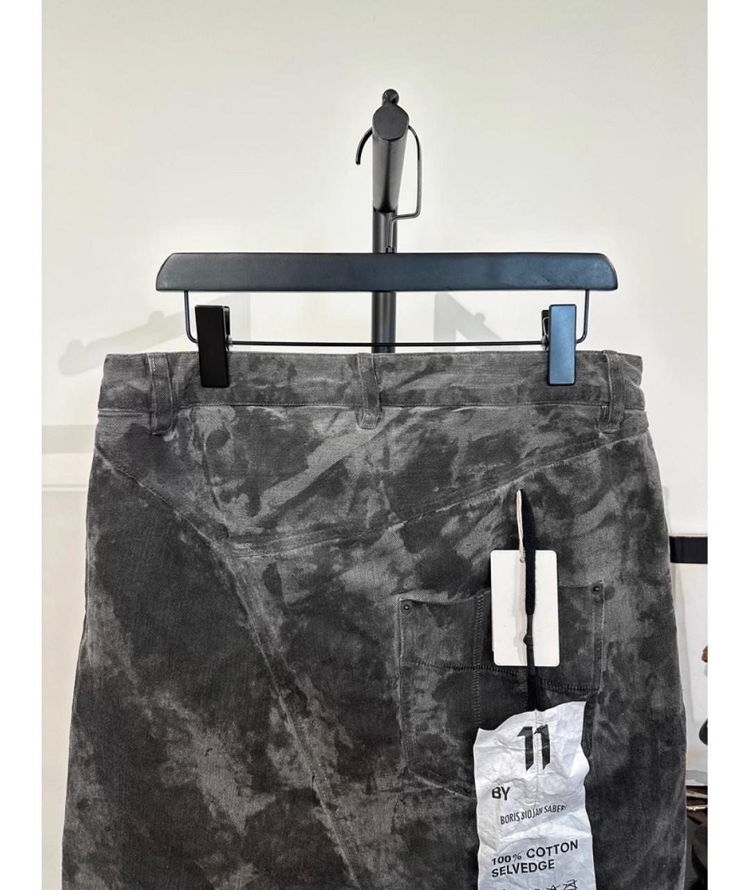 BORIS BIDJAN Темно-синие деним шорты, фото 2