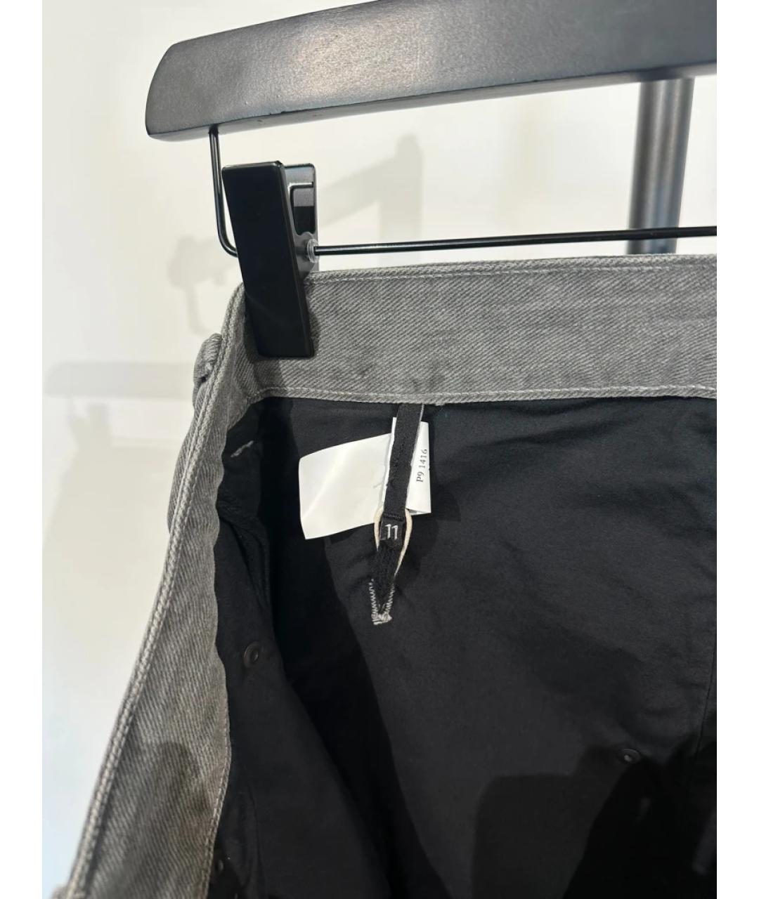 BORIS BIDJAN Темно-синие деним шорты, фото 8