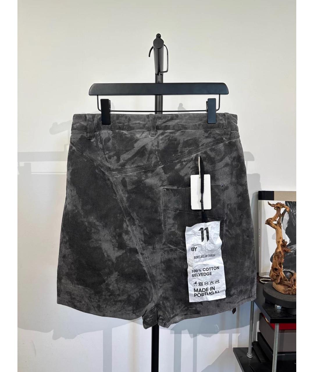 BORIS BIDJAN Темно-синие деним шорты, фото 10