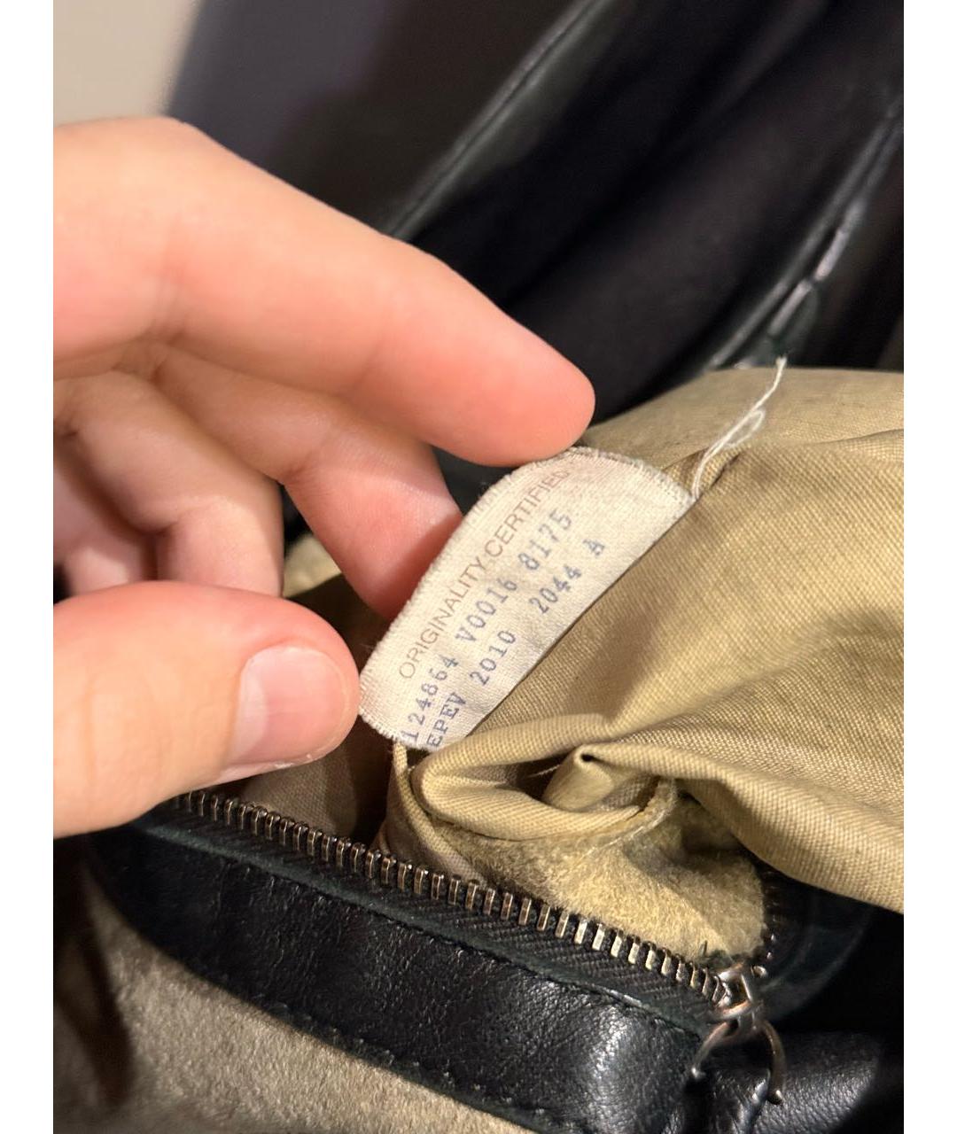 BOTTEGA VENETA Черная кожаная сумка тоут, фото 5