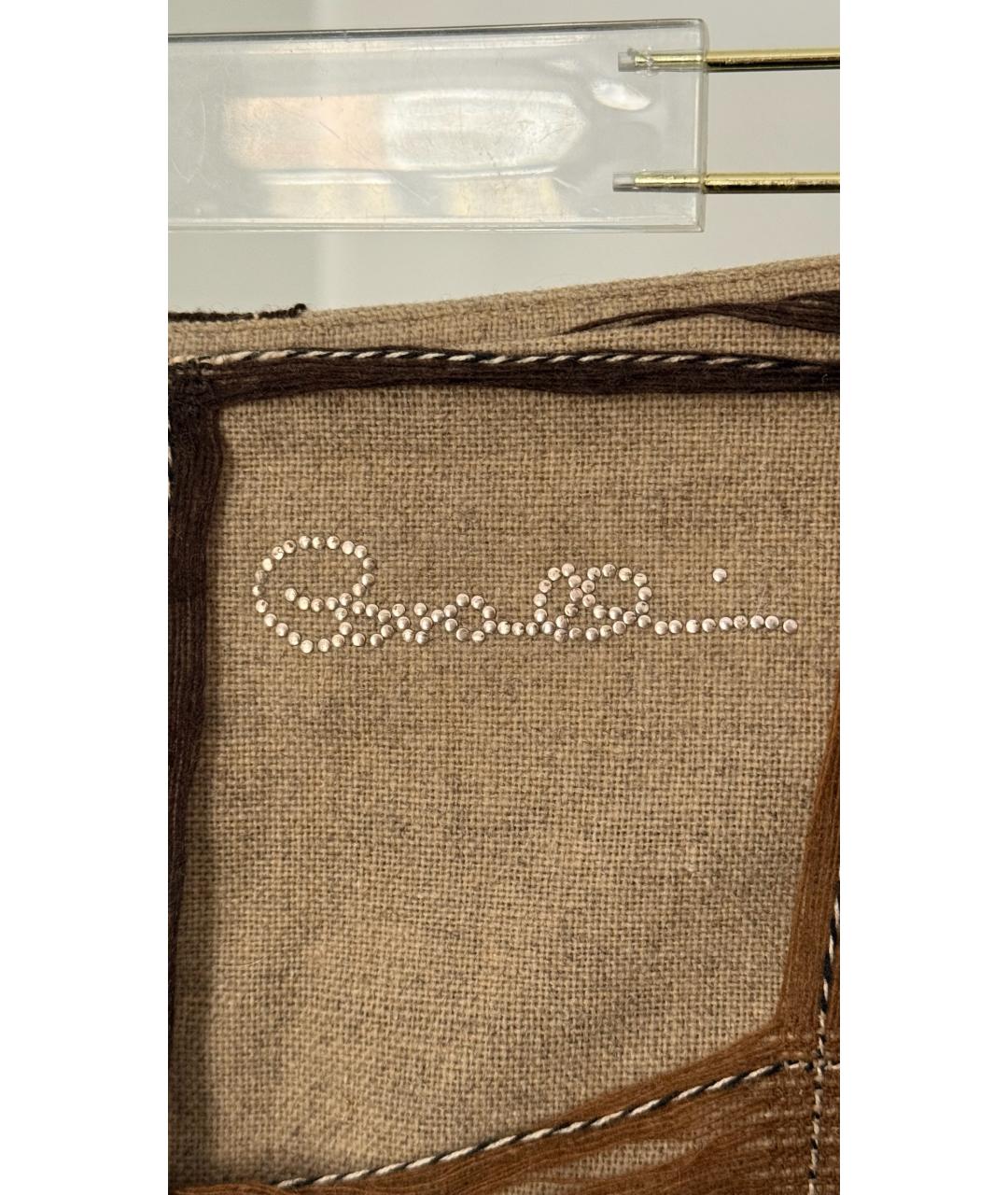 ROBERTO CAVALLI Бежевая юбка макси, фото 4