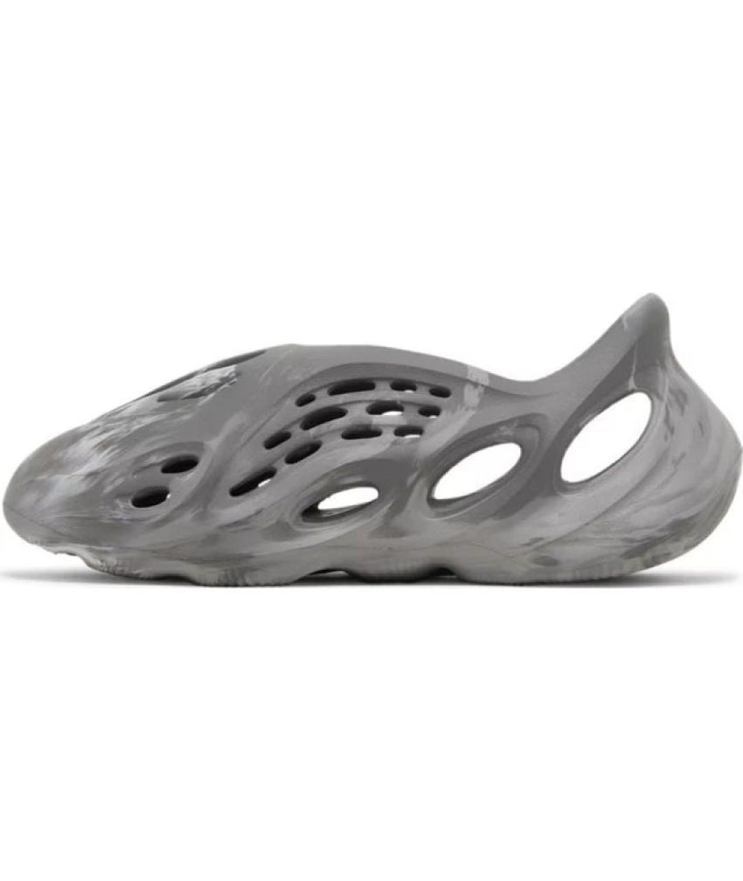 ADIDAS YEEZY Серые резиновые шлепанцы, фото 2