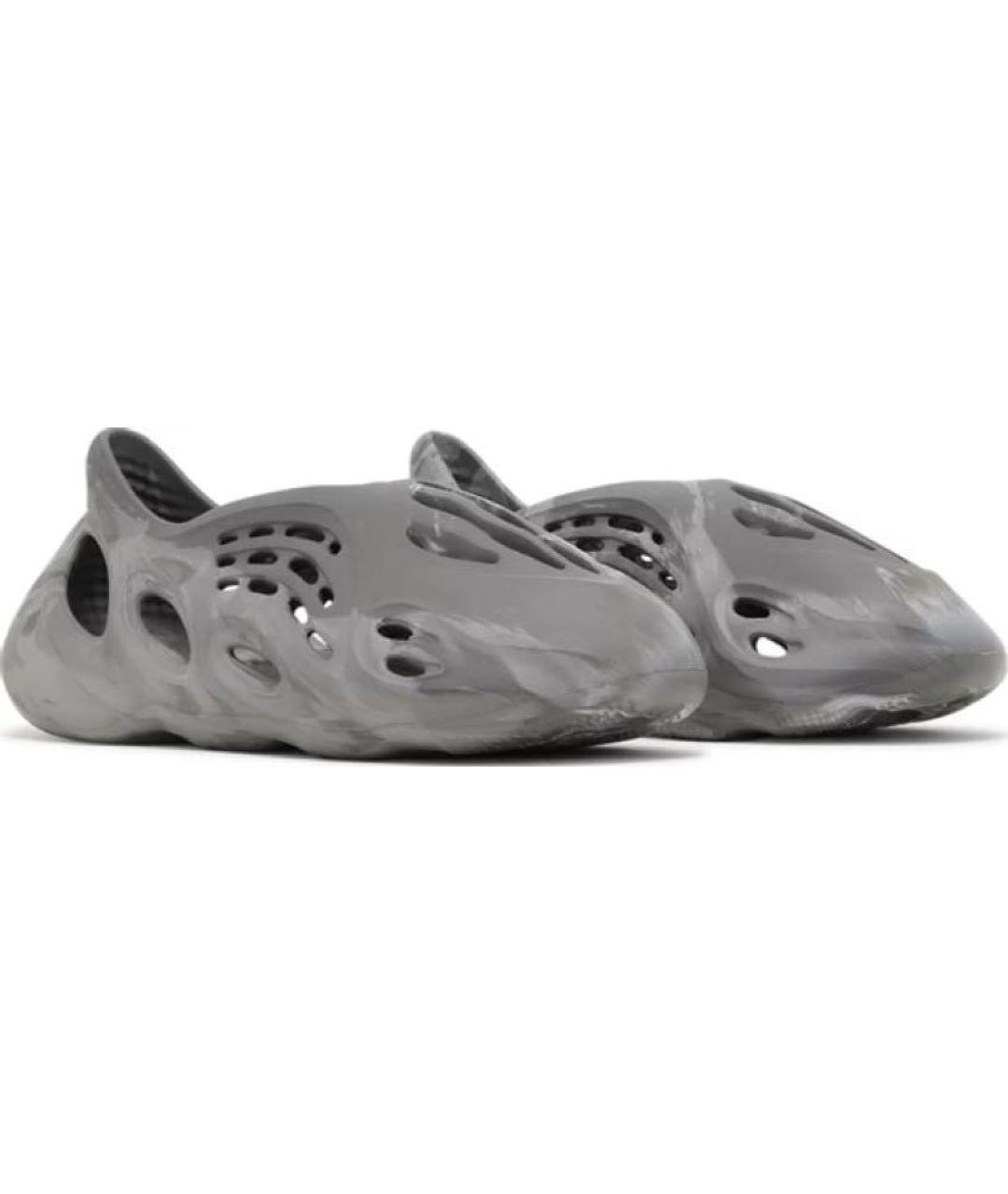 ADIDAS YEEZY Серые резиновые шлепанцы, фото 3
