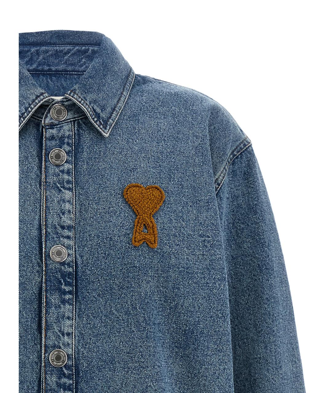 Ami Paris Синяя хлопковая куртка, фото 2