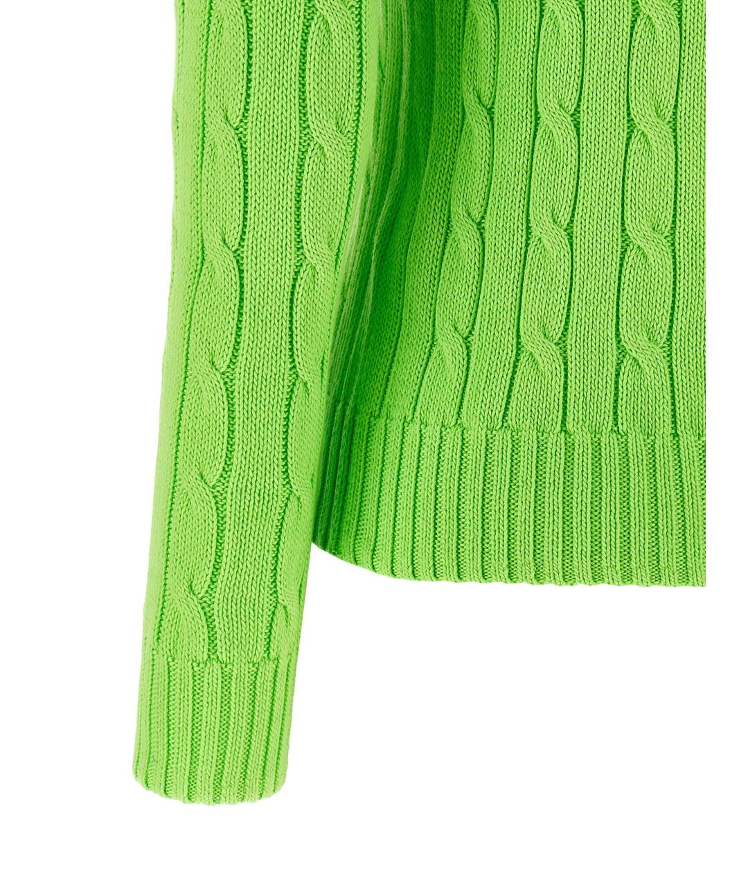 POLO RALPH LAUREN Зеленый кашемировый джемпер / свитер, фото 4