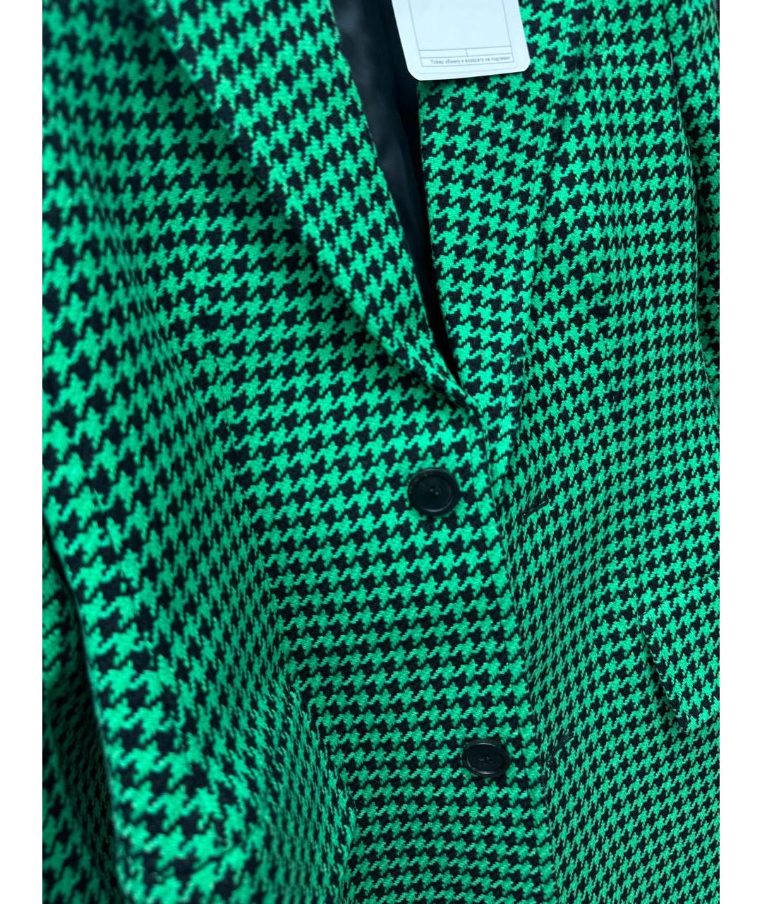 BALENCIAGA Зеленый шерстяной жакет/пиджак, фото 4