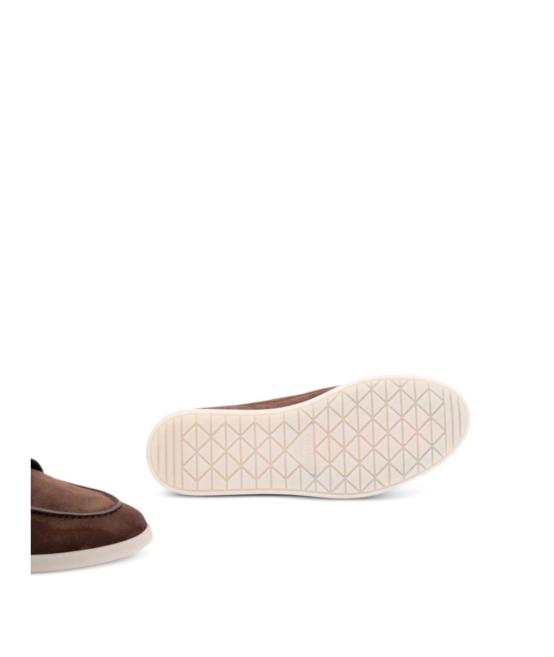 PRADA Коричневые кожаные лоферы, фото 2