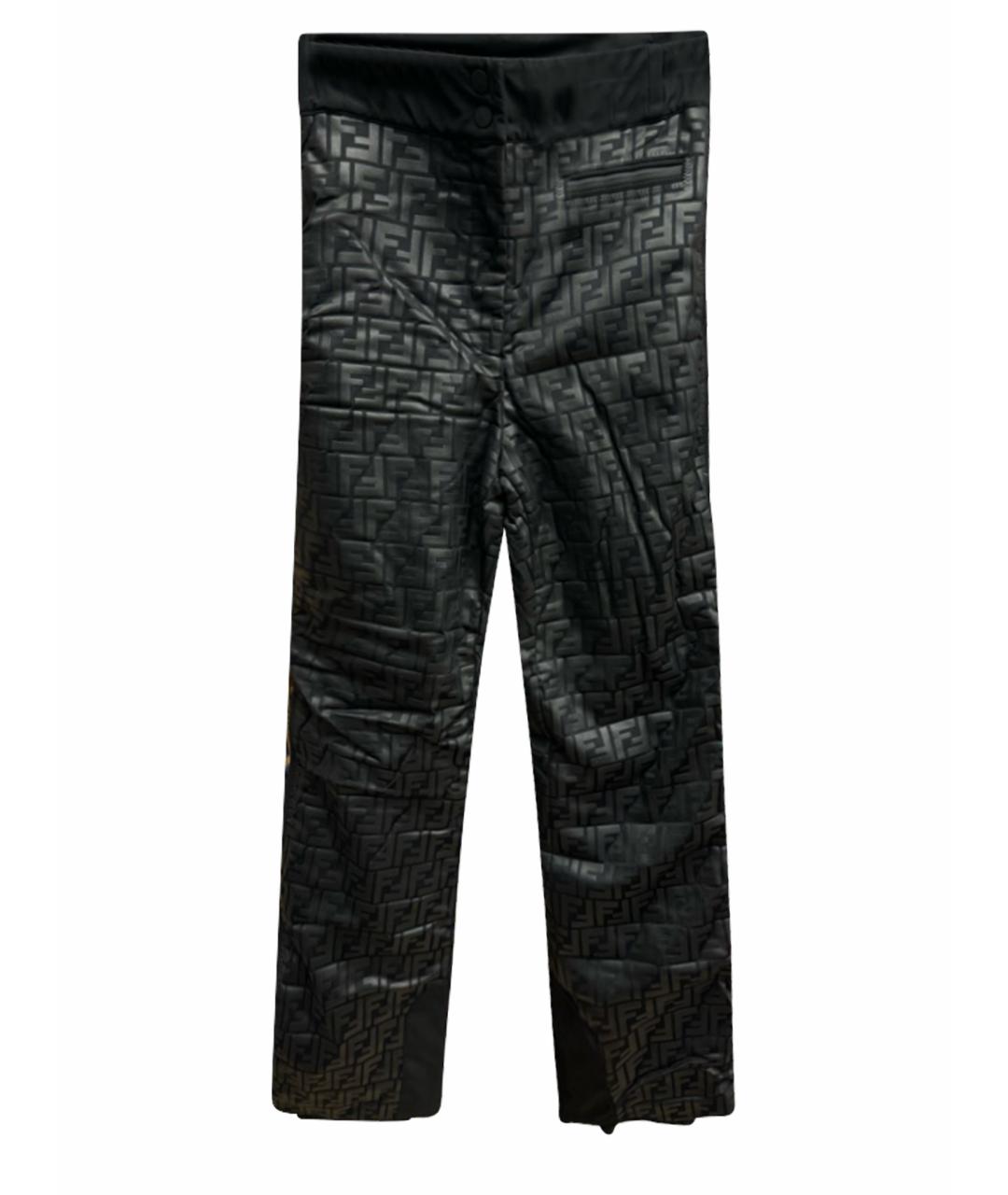 FENDI Черные полиамидовые спортивные брюки и шорты, фото 1
