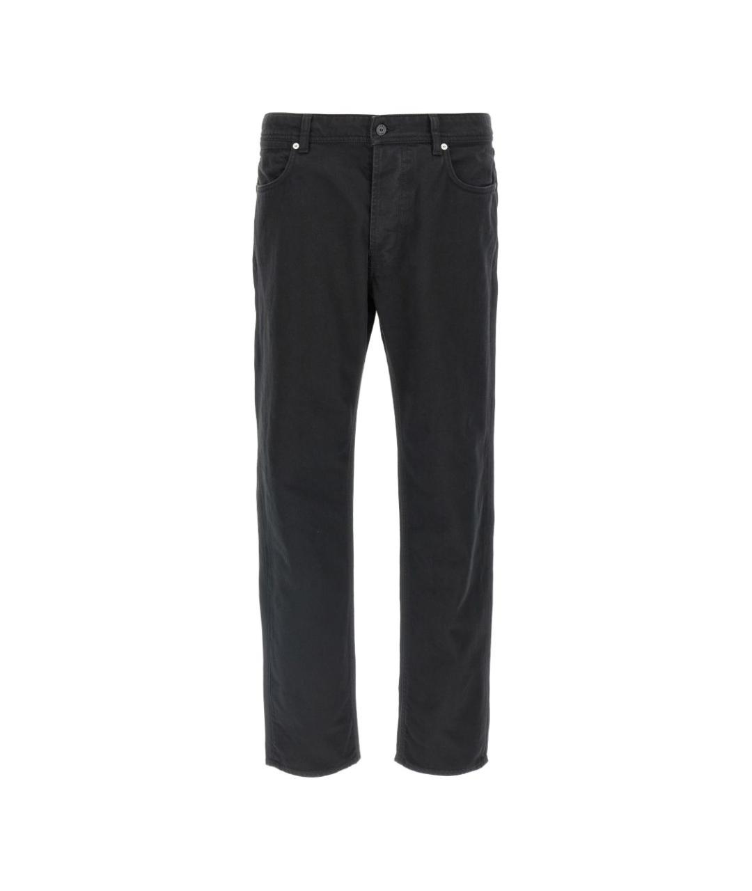 STONE ISLAND Черные хлопковые повседневные брюки, фото 1