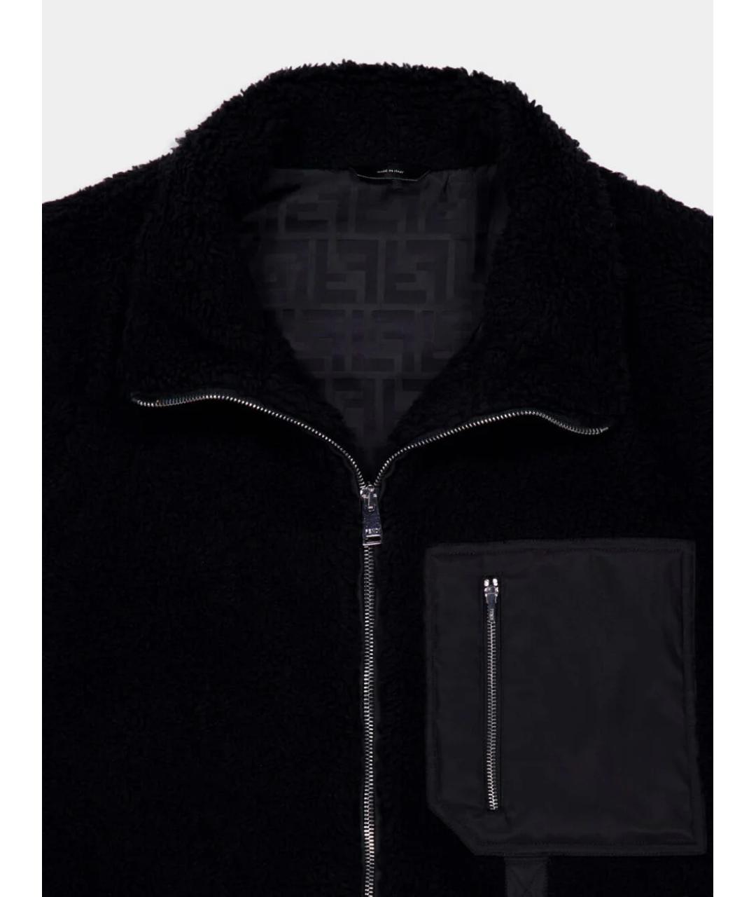 FENDI Черный полиэстеровый жилет, фото 3