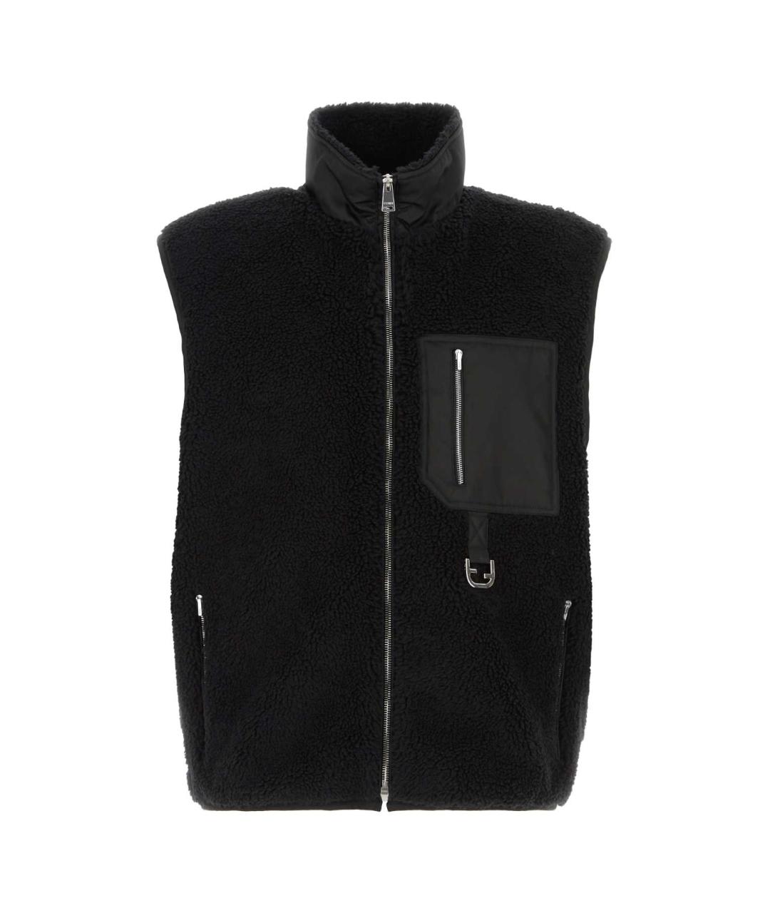 FENDI Черный полиэстеровый жилет, фото 1