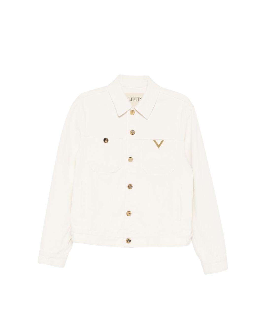 VALENTINO Бежевая хлопковая куртка, фото 1