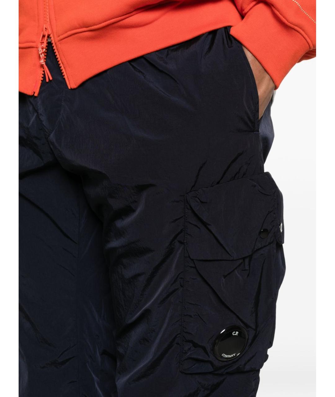 CP COMPANY Синие полиамидовые повседневные брюки, фото 2