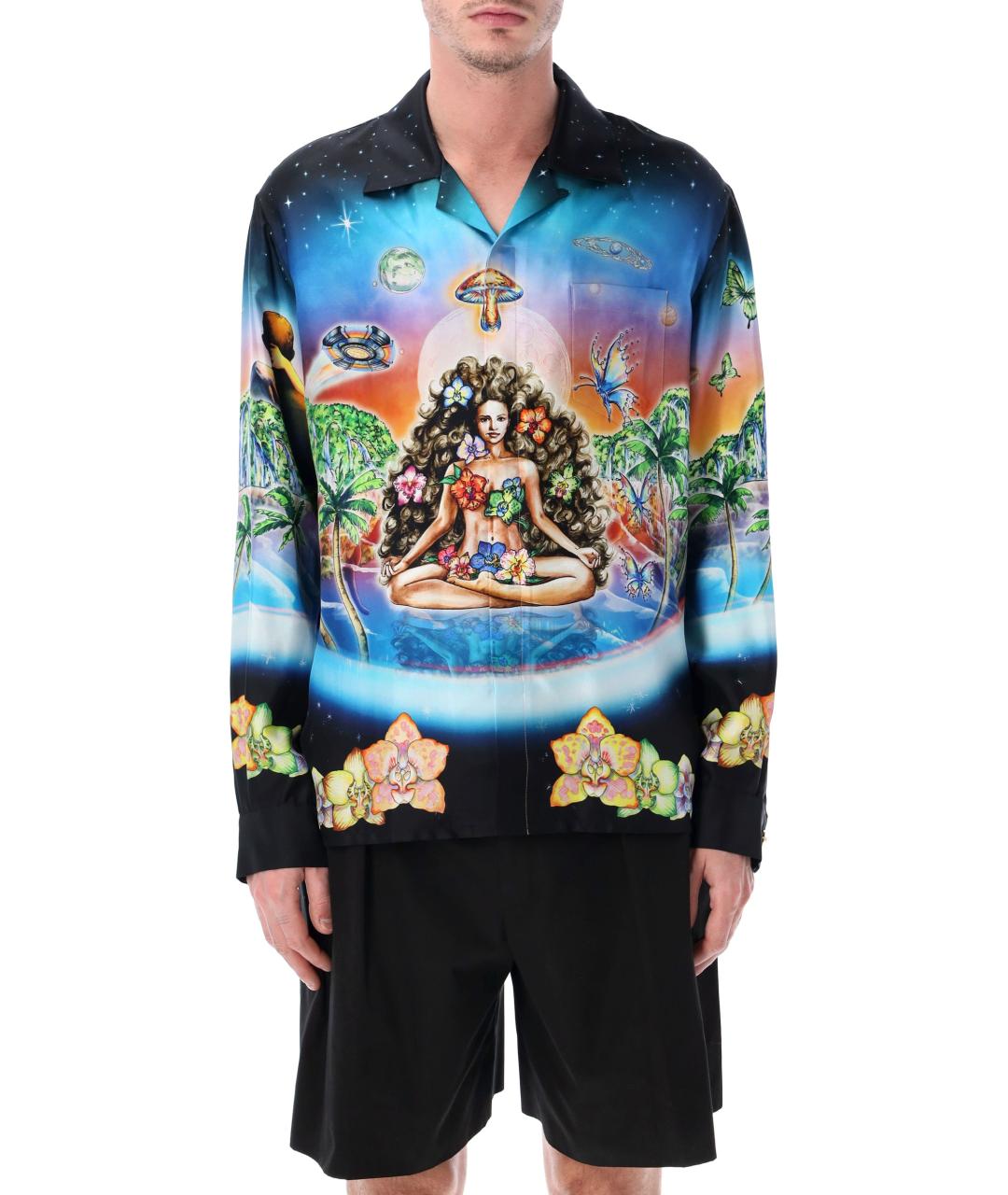 CASABLANCA Мульти шелковая кэжуал рубашка, фото 1