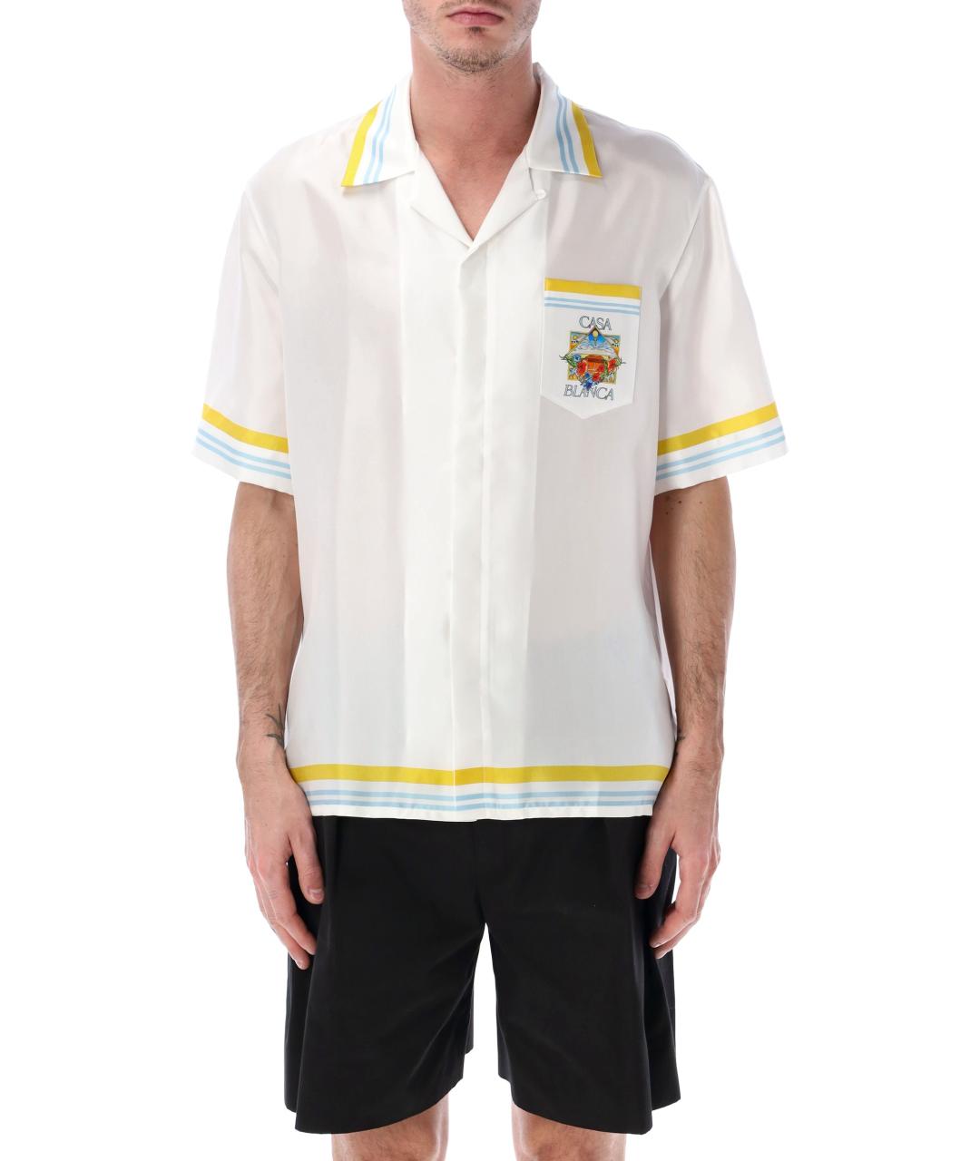 CASABLANCA Белая шелковая кэжуал рубашка, фото 1