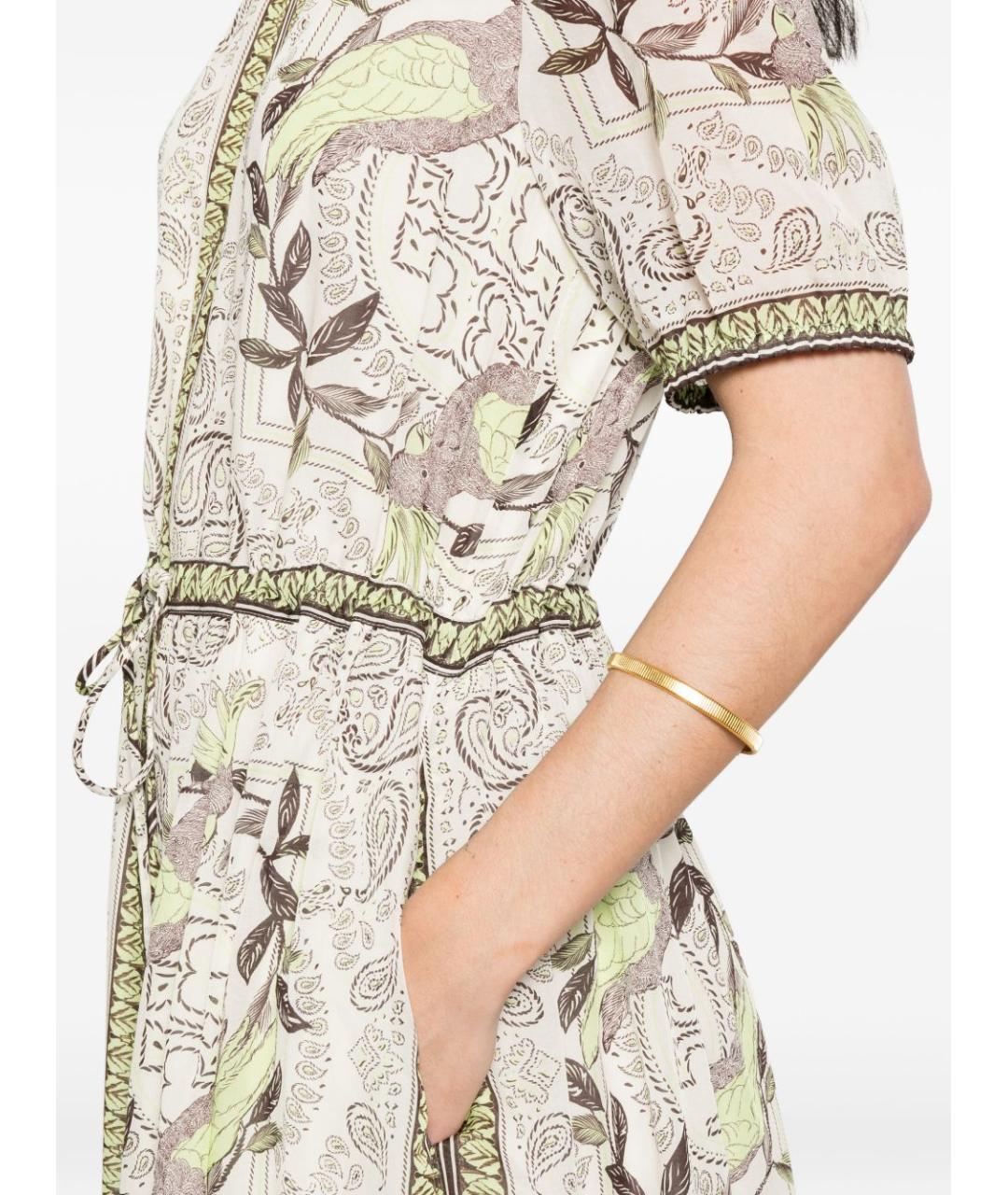 TORY BURCH Мульти хлопковое повседневное платье, фото 4