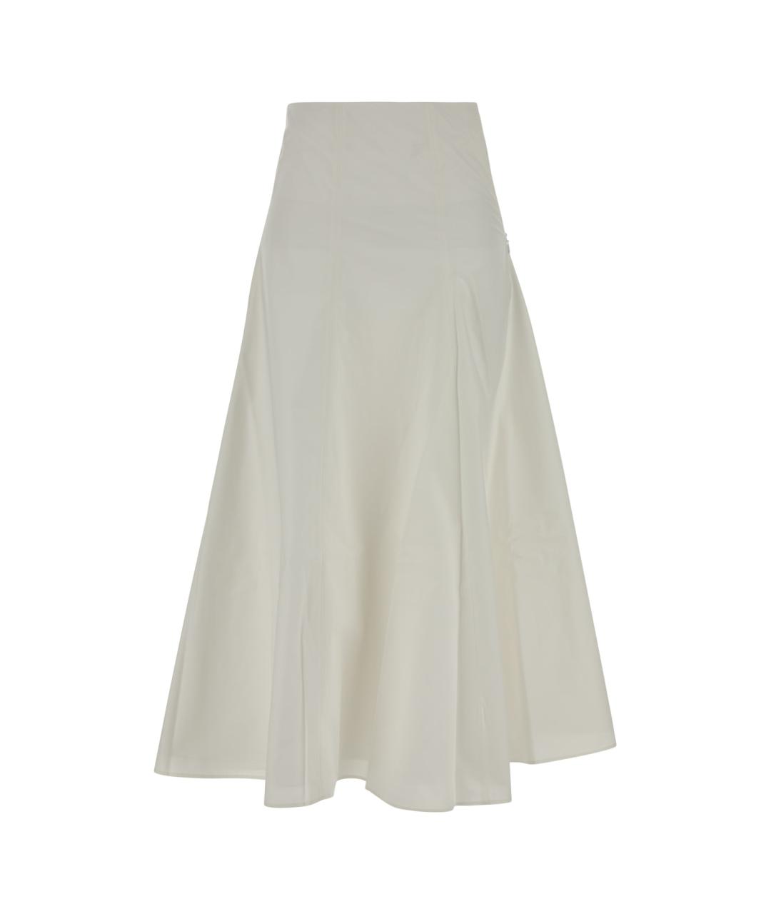 JACQUEMUS Белая полиэстеровая юбка миди, фото 1