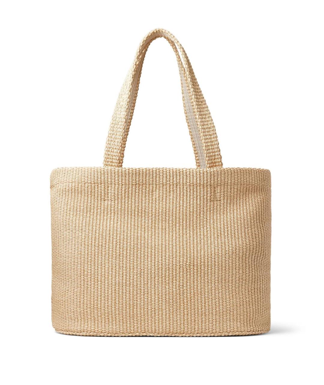 JIMMY CHOO Бежевая пелетеная сумка тоут, фото 3