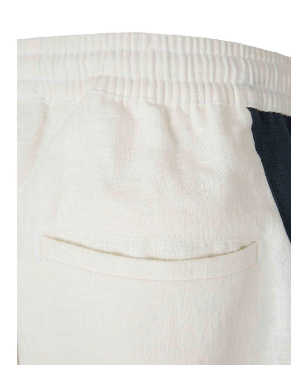 RHUDE Белые льняные повседневные брюки, фото 5