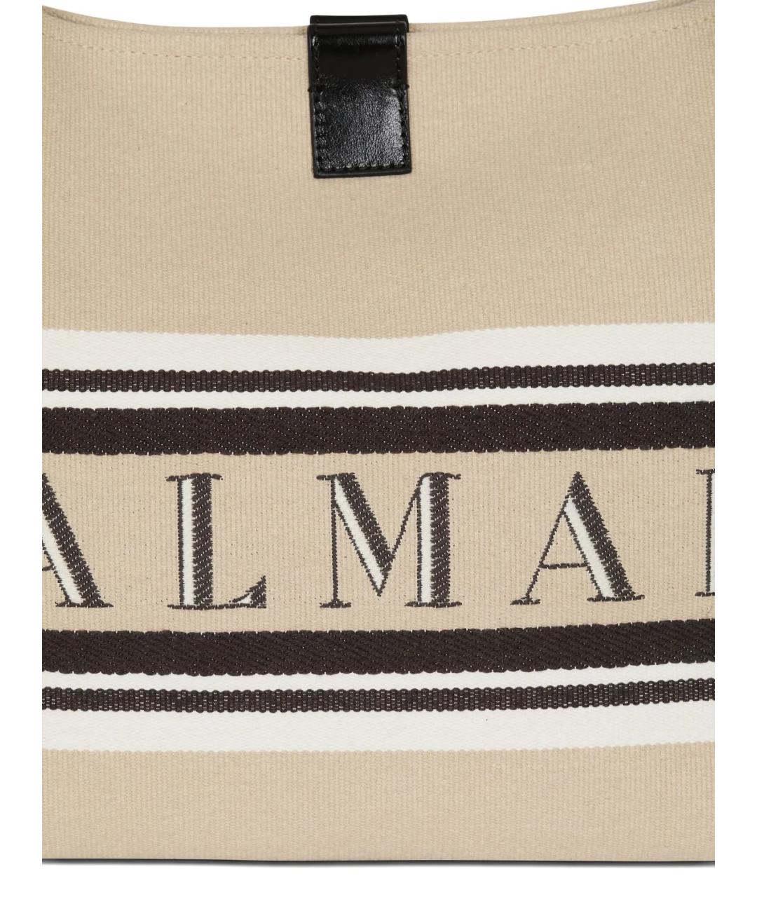 BALMAIN Бежевая кожаная сумка тоут, фото 4