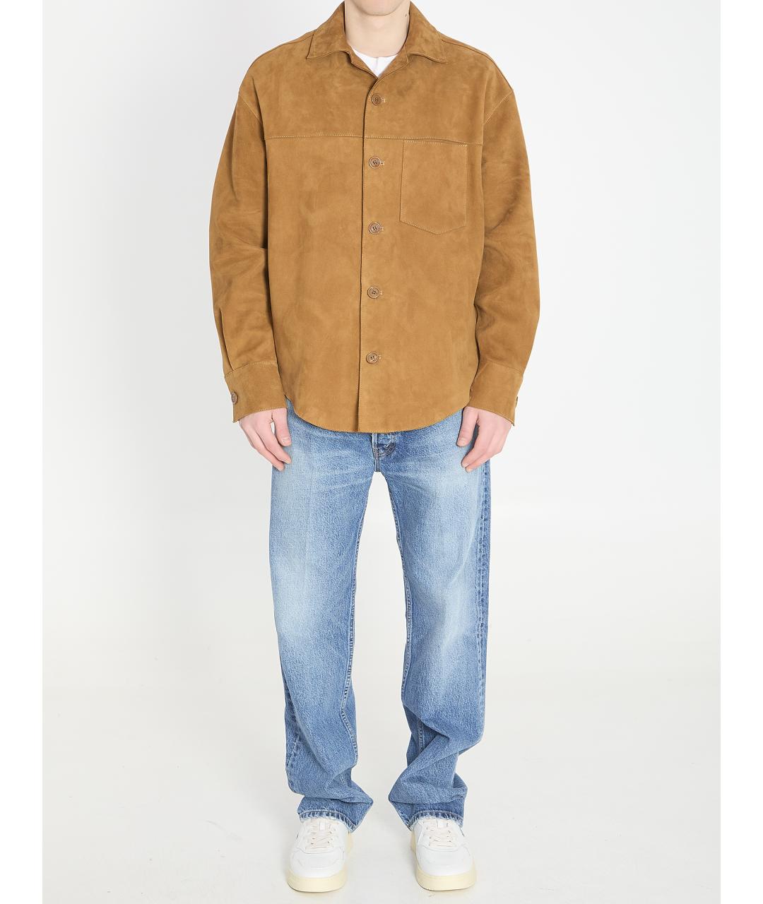 Ami Paris Коричневая кэжуал рубашка, фото 5