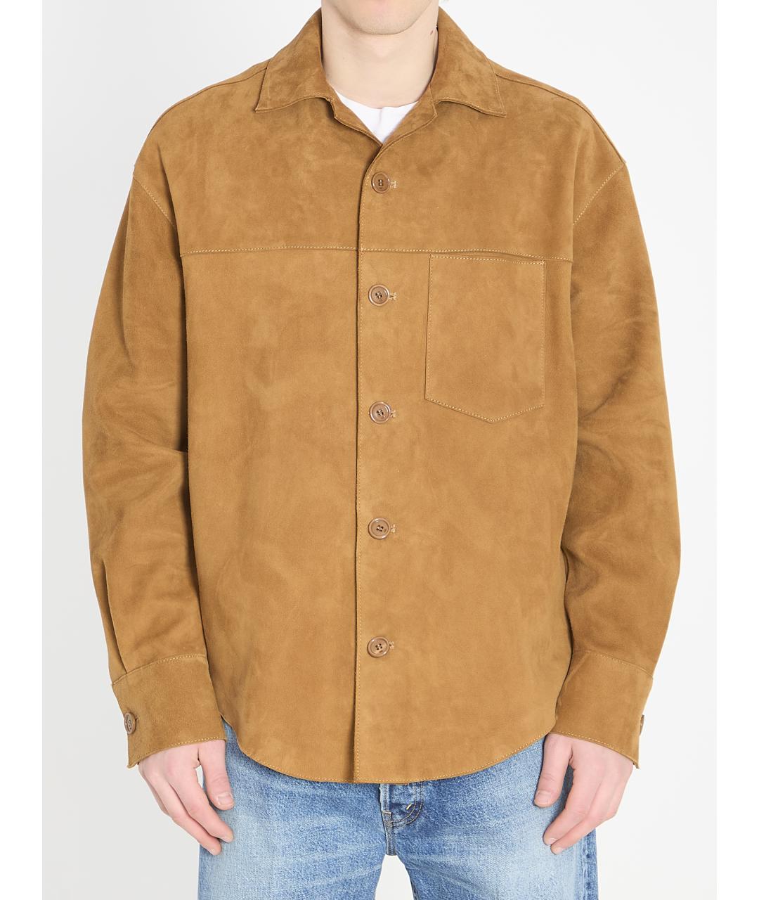 Ami Paris Коричневая кэжуал рубашка, фото 6