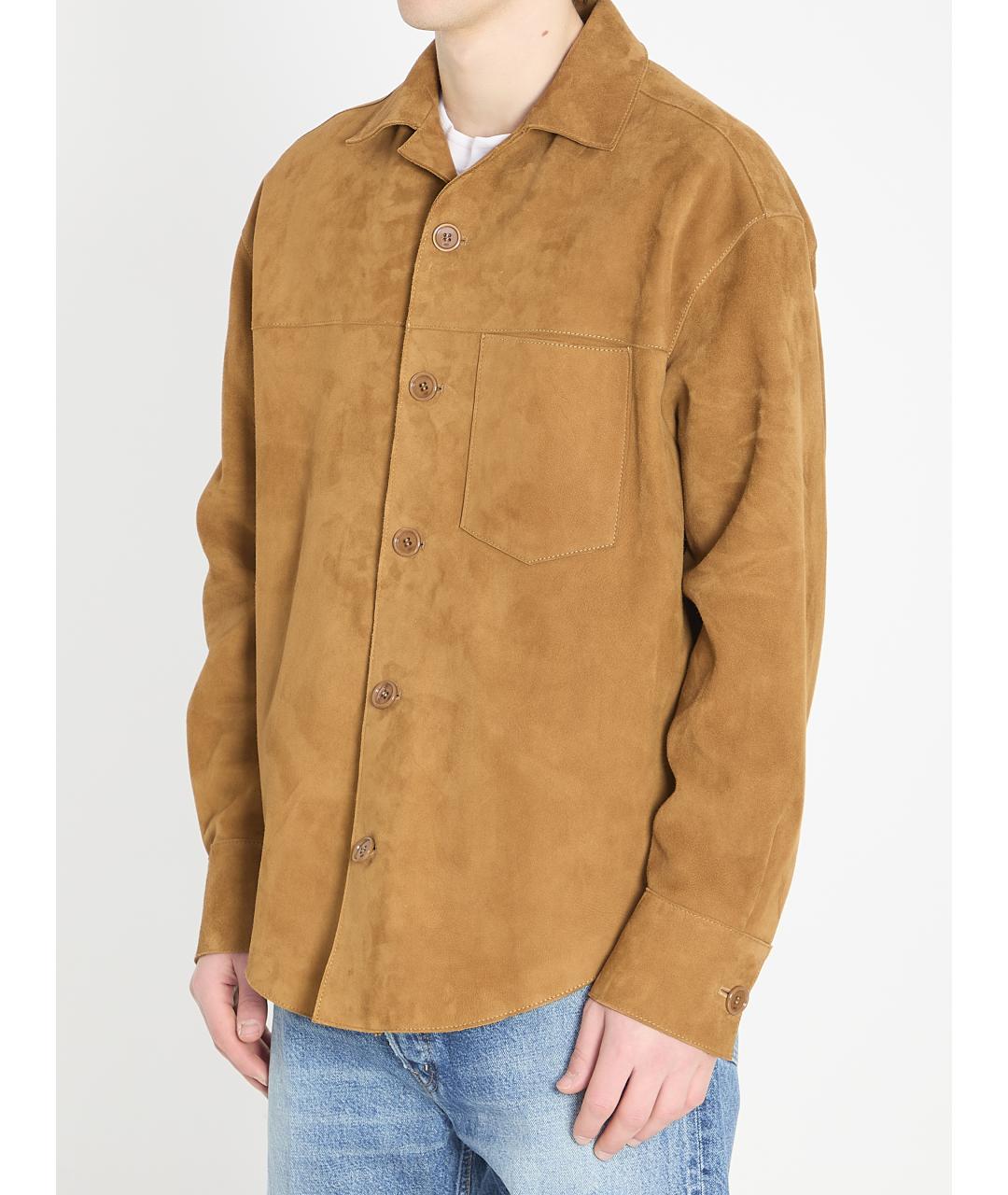 Ami Paris Коричневая кэжуал рубашка, фото 2