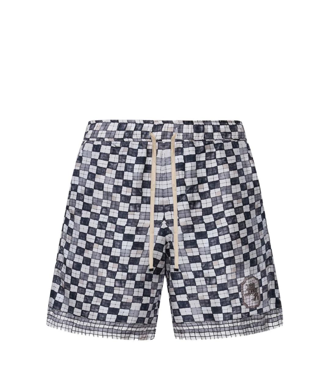 AMIRI Серые шелковые шорты, фото 1