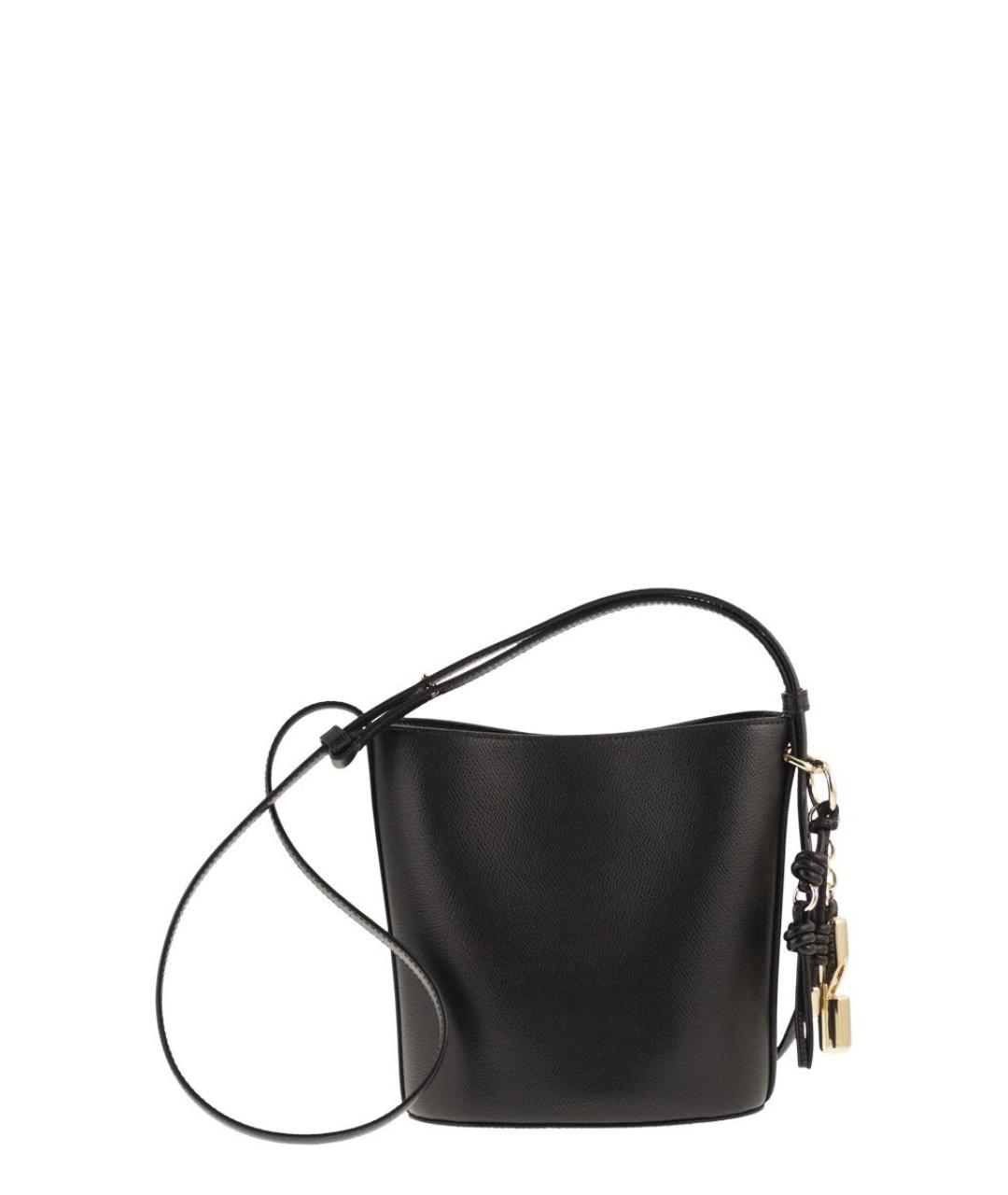 FURLA Черная кожаная сумка через плечо, фото 2