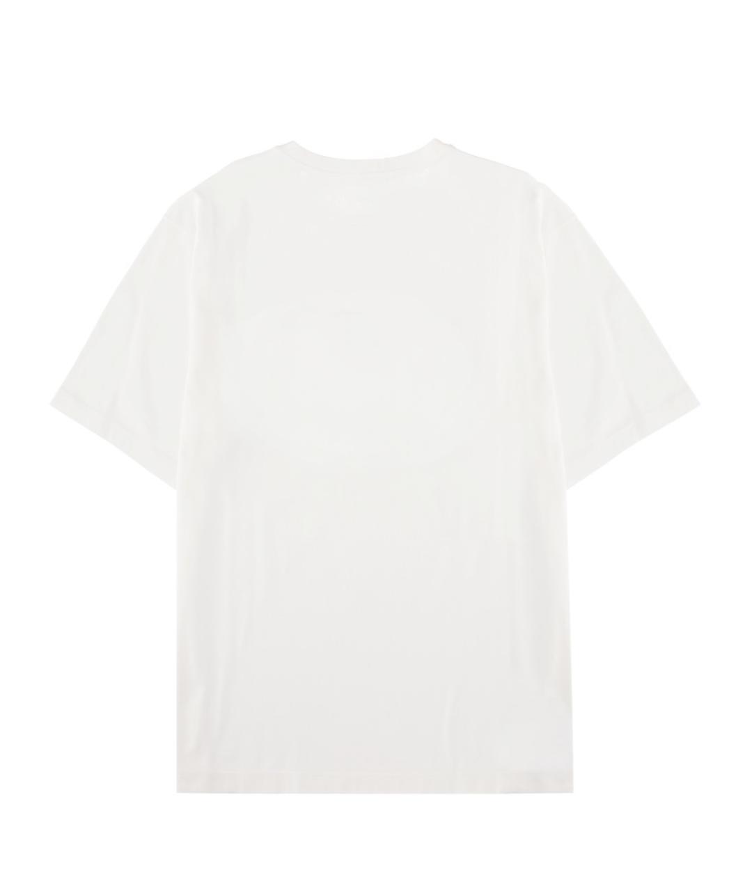 DOLCE&GABBANA Белая хлопковая футболка, фото 3