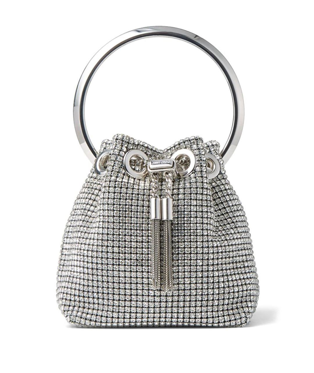 JIMMY CHOO Серебряная сумка с короткими ручками, фото 1