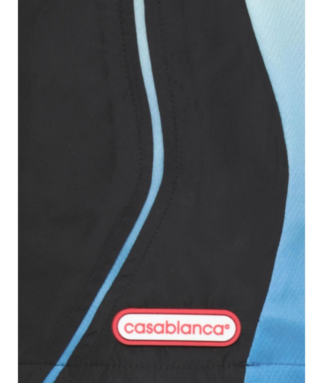 CASABLANCA Черные полиэстеровые шорты, фото 5