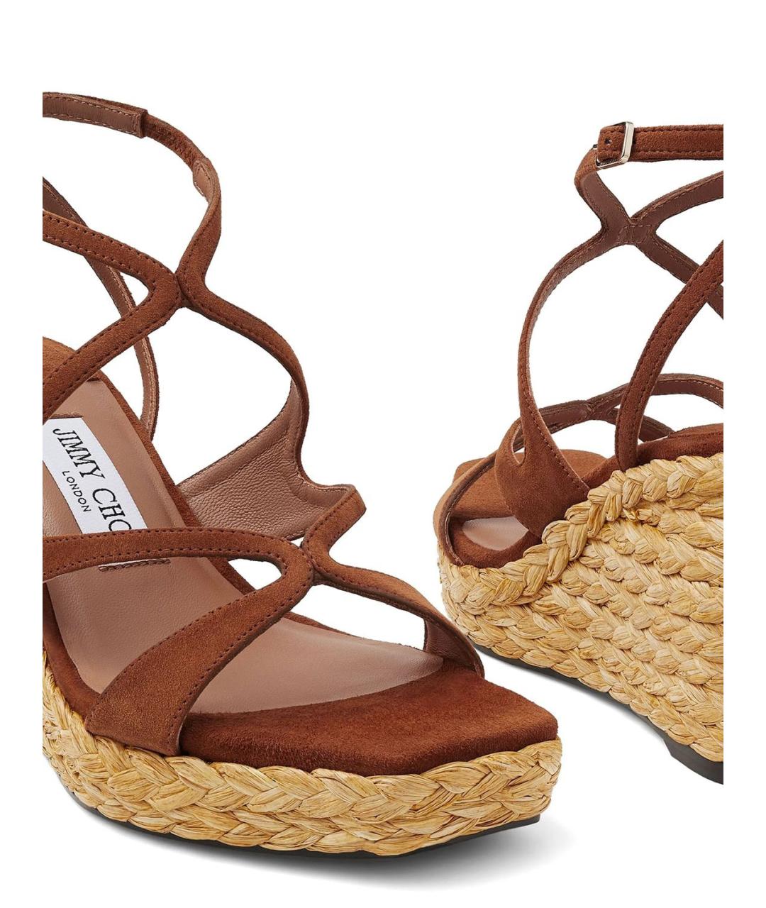 JIMMY CHOO Коричневые сандалии, фото 4