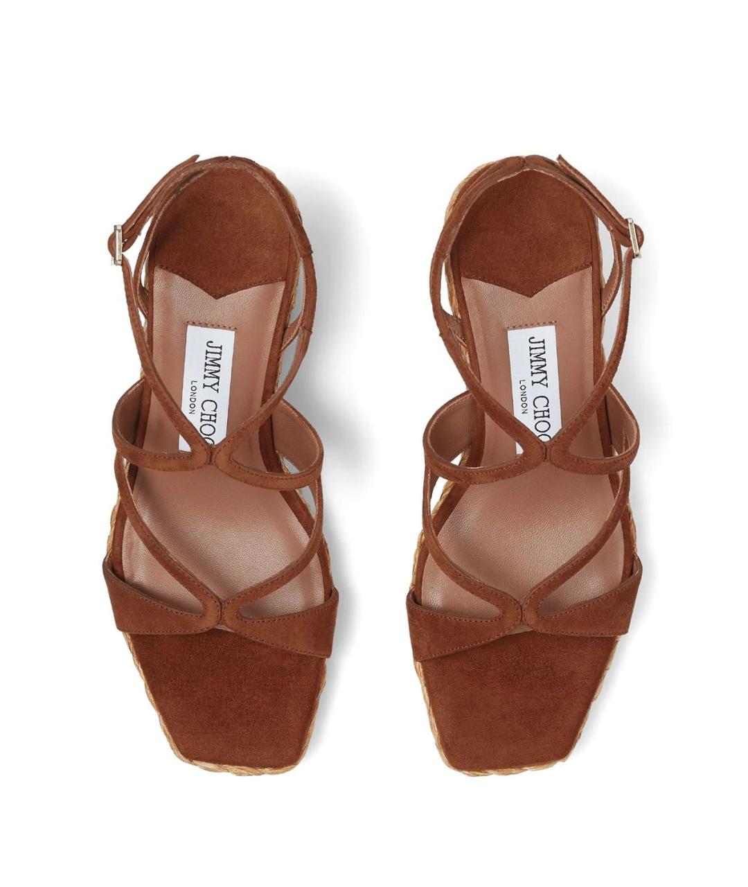 JIMMY CHOO Коричневые сандалии, фото 3