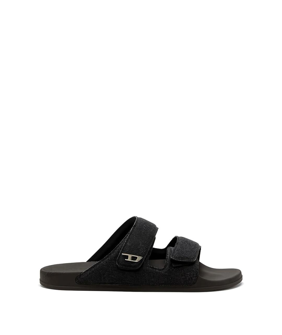 DIESEL Черные текстильные сандалии, фото 1