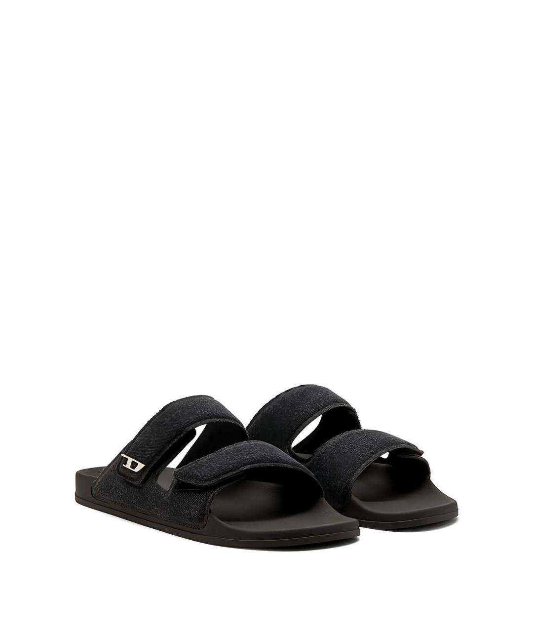 DIESEL Черные текстильные сандалии, фото 2