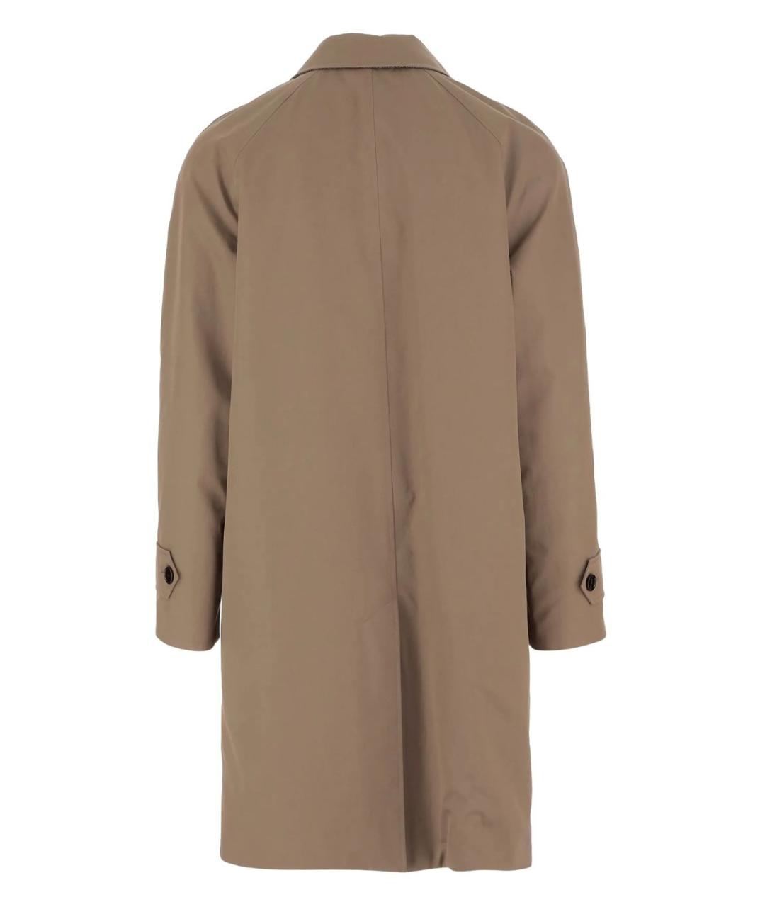 BURBERRY Бежевое хлопковое пальто, фото 5