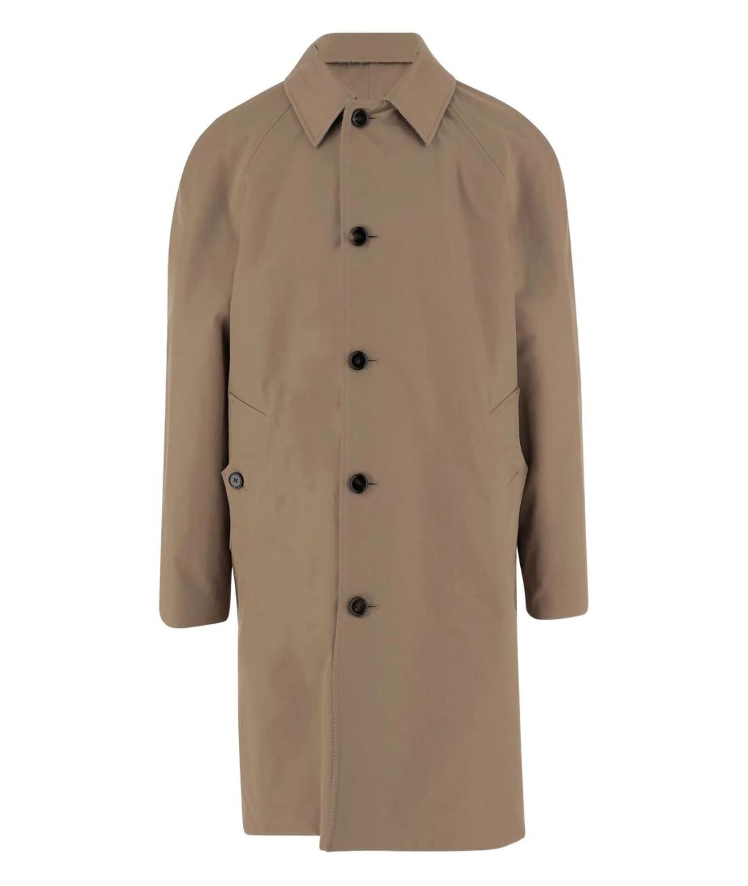 BURBERRY Бежевое хлопковое пальто, фото 1