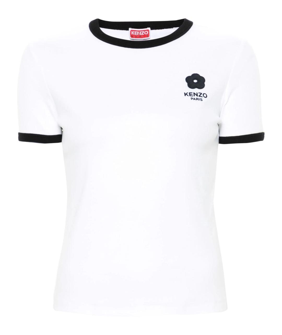 KENZO Белая хлопковая футболка, фото 1