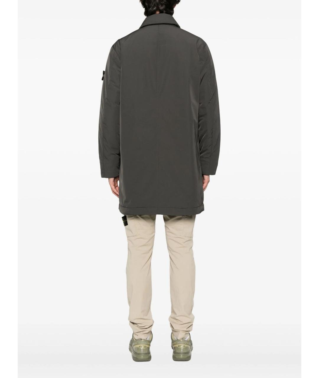 STONE ISLAND Серое пальто, фото 5